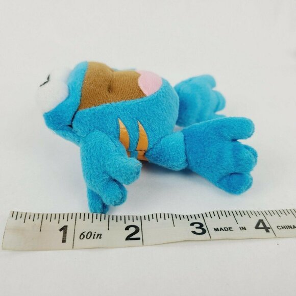 Neopets Blue Quiggle Frog 4 inch Plush Toad McDonalds Toy Stuffed Animal 2004 - Picture 4 of 4